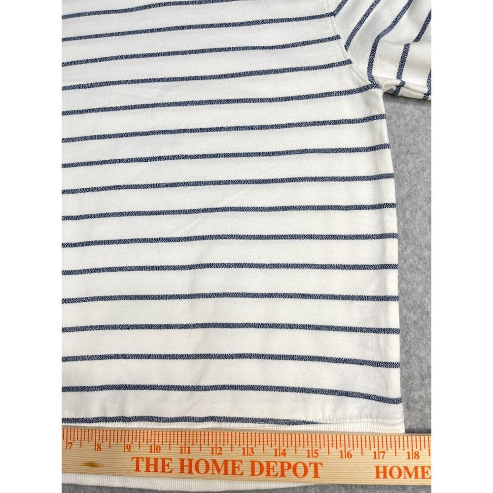 Asos Ladies Navy Stripe Jersey Knit Long Sleeve Top Size Small - Picture 9 of 15